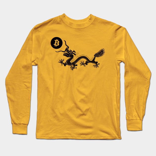 Bitcoin Dragon Long Sleeve T-Shirt by The Libertarian Frontier 